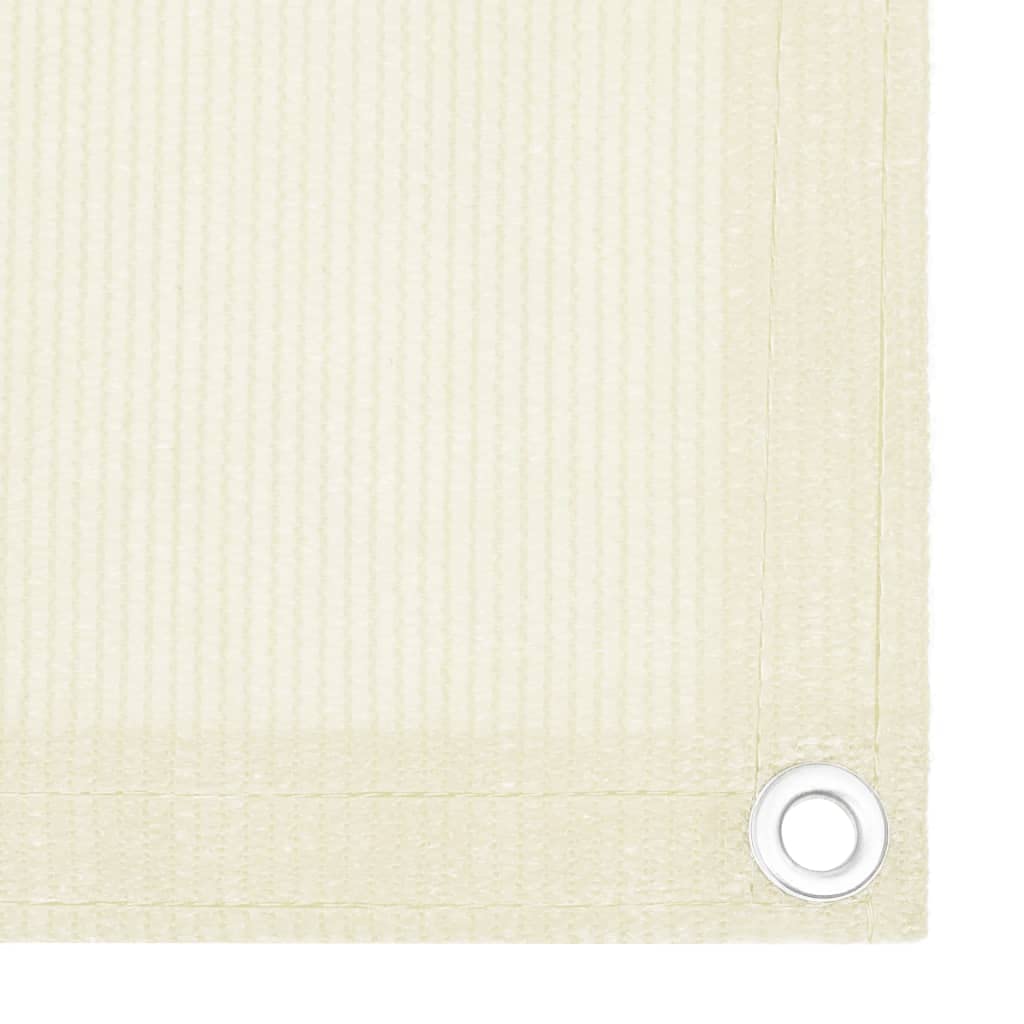 Frangivista da Balcone in HDPE, Privacy, Crema, 90x400 cm
