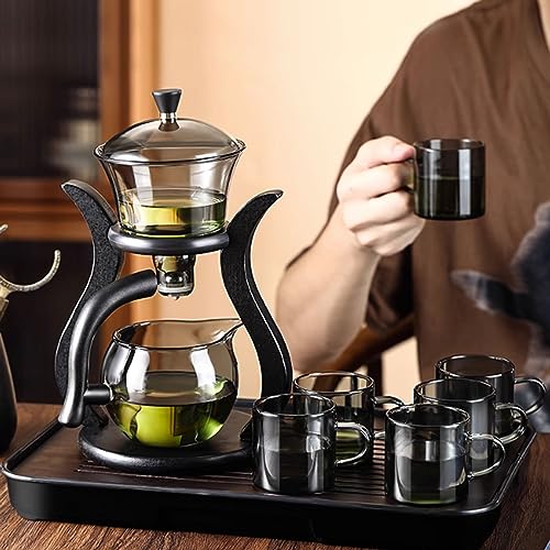 KEERBIGU Japanisches Teeservice, Teeservice, Teeservice für Erwachsene, Haushalts-Teekocher mit magnetischer Absaugung für Faule, vollautomatisches Kung-Fu-Teeservice, interessant 9 KEERBIGU Japanisches Teeservice, Teeservice, Teeservice für Erwachsene, Haushalts-Teekocher mit magnetischer Absaugung für Faule, vollautomatisches Kung-Fu-Teeservice, interessant