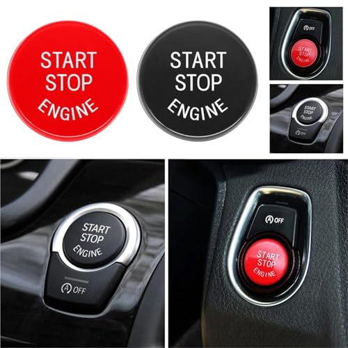 Couvercle du bouton de démarrage BMW en finition rouge sport de précision