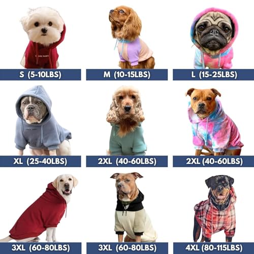 Image of Spark Paws Dog Hoodie - Premium Dog Sweater for Small, Medium, and Large Dogs | Warm Outfits for French Bulldogs, Pitbull, Puppy, Winter Jacket Alternative - Purple Plaid - 2XL