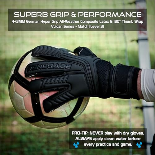 Renegade GK Vulcan Onyx Goalie Gloves