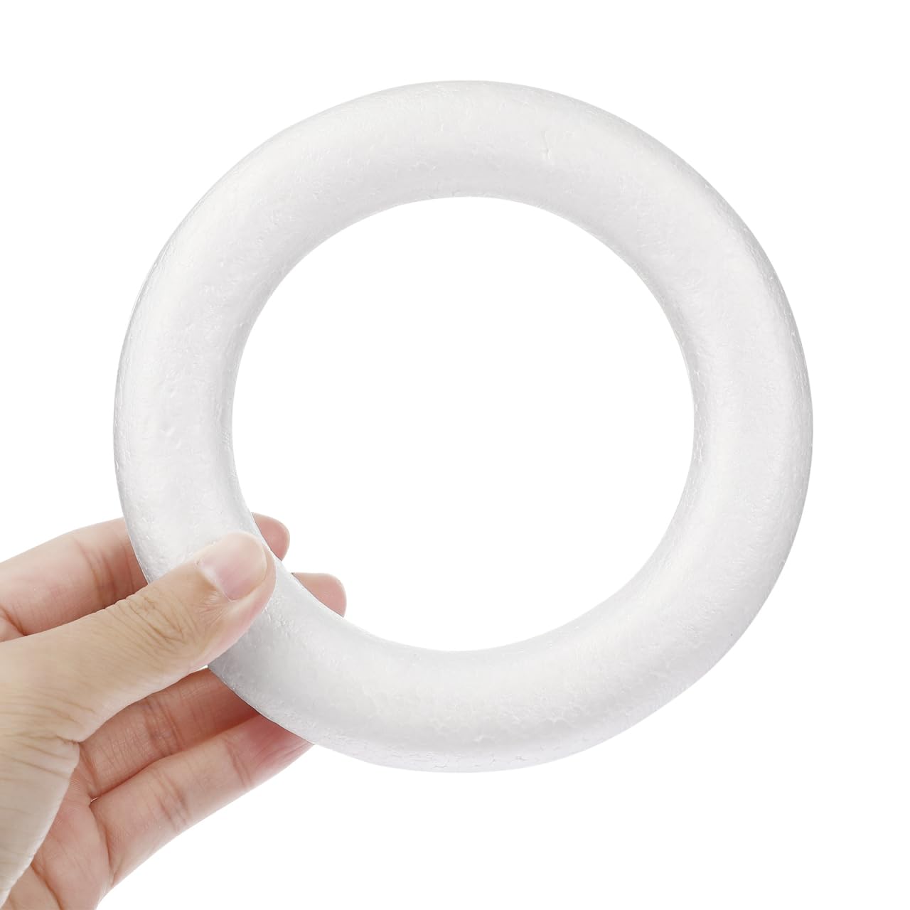 Lealoo Gros Lot 15 Anneaux Polystyrène Diam. 17 Cm, Couronnes Styro Plein, Bouées Haute Densité