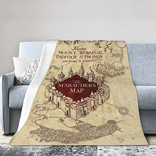 Personalized Map Throw Blanket, Soft Cozy Custom Blanket For Women Men Gifts, All Seasons Warm Flannel Travel Blanket For Couch Sofa Chair Camping, 50X60 Inch #TOP24