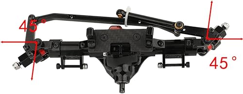 Miniatura 7 de ZXYRC Juego completo de ejes delanteros y traseros de aluminio para Axial SCX10 D90 110 RC Crawler Car Recat Gen 7 ejes piezas de actualización