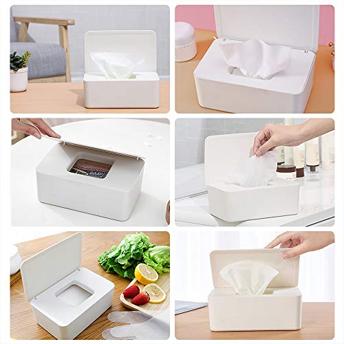 DECDEAL Caixa de armazenamento de Capa de rosto descartável à prova de poeira flip cover caixa de Ca