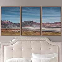 3 Piece Framed Canvas Wall Art Mountain Top Landscape Canvas Prints Home Artwork Decoration for Living Room,Bedroom - 16