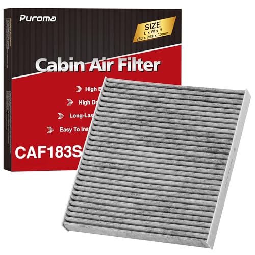 Puroma Cabin Air Filter with Activated Carbon, Replacement for CF11183, CP183, 6040C, Dodge Durango, Jeep Grand Cherokee, Grand Cherokee WK