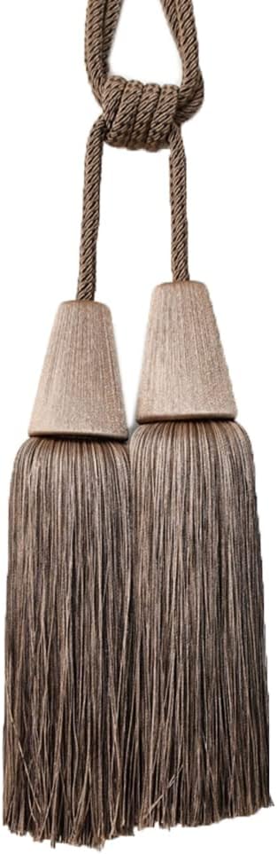 Set of 2 Curtain Buckle Tieback Tassels Curtain Rope Tiebacks Drape Tassel Curtain Holdbacks Living Room Tassel Curtain Buckle (Gray Blue)