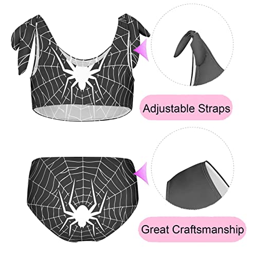 Image of CaTaKu Girls Two Piece Swimsuits Toddler Bathing Suits Bikini Set Summer Beach Swimwear for Girls Size 3-12T