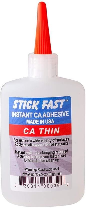 Micro-Mark Stick Fast Cyanoacrylate, Thin, 2.5 ounces