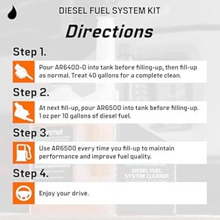 Archoil Diesel Fuel System Kit - AR6400-D (12 oz) + AR6500 (40 oz) - Complete Restoration For All Diesel Engines, Injector Cleaner, Lubricity Improver, DPF & Turbo Deposit Control, Cetane Booster