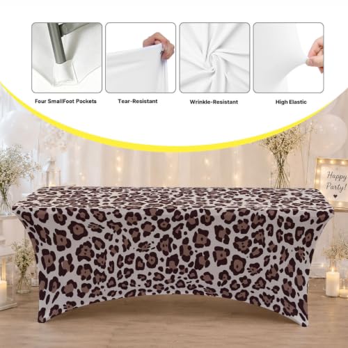 Nappe léopard extensible infroissable pour en finir avec les plis de table - 3