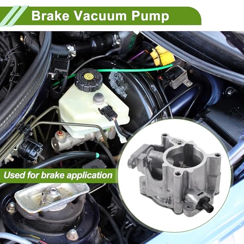 Bomba de vacío para frenos No. 06J145100C, bomba de vacío para motor para Audi A4 2010-2016, aleación de aluminio, tono plateado, 1 unidad miniatura 2
