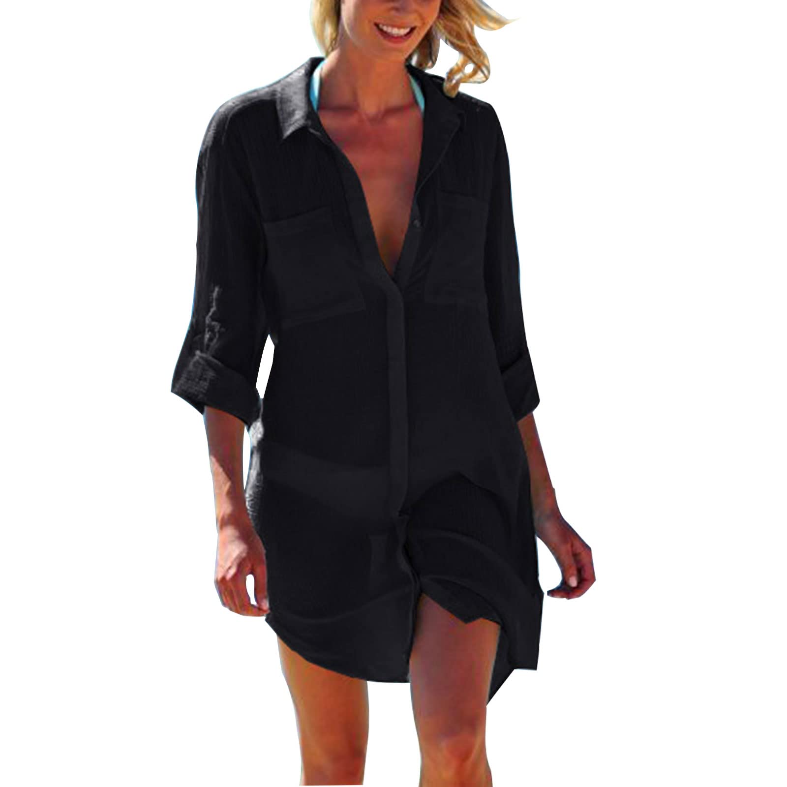 Jecarden Robe de Plage pour Femme - Bikini Cover up Taille Unique Cache-Maillot de Bain Couvrir Beach Maillot de Bain