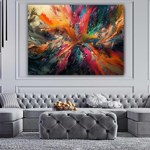 Lienzo abstracto GFDJKHT de 40x60cm para renovar tu dormitorio 2
