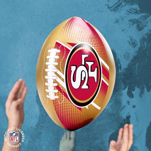 Image of BigMouth 18 inch Inflatable Pool Football Officially Licensed NFL Fan Gear Merchandise Beach Ball Games for Adults and Teens