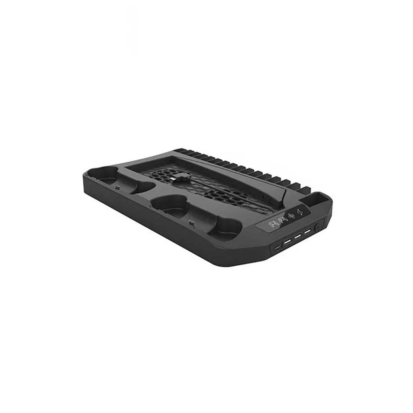 For PS5 Host Base for ventola di raffreddamento multifunzione universale con supporto for archiviazione dischi for PS5 Maniglia for gioco Caricabatterie a doppio sedile