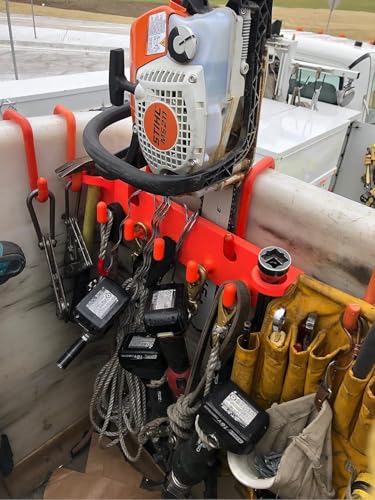 The Big Rack Bucket Truck Tool Organizer (Bucket Hooks Included) for Bucket Trucks, Lineman Tool Board