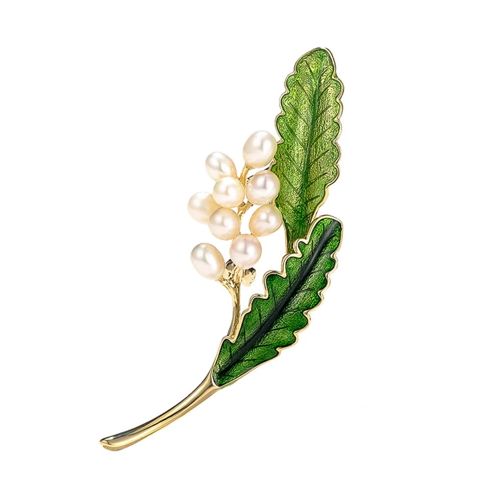 Broche de jasmin perle haut de gamme | Boucle d'écharpe pour combinaison