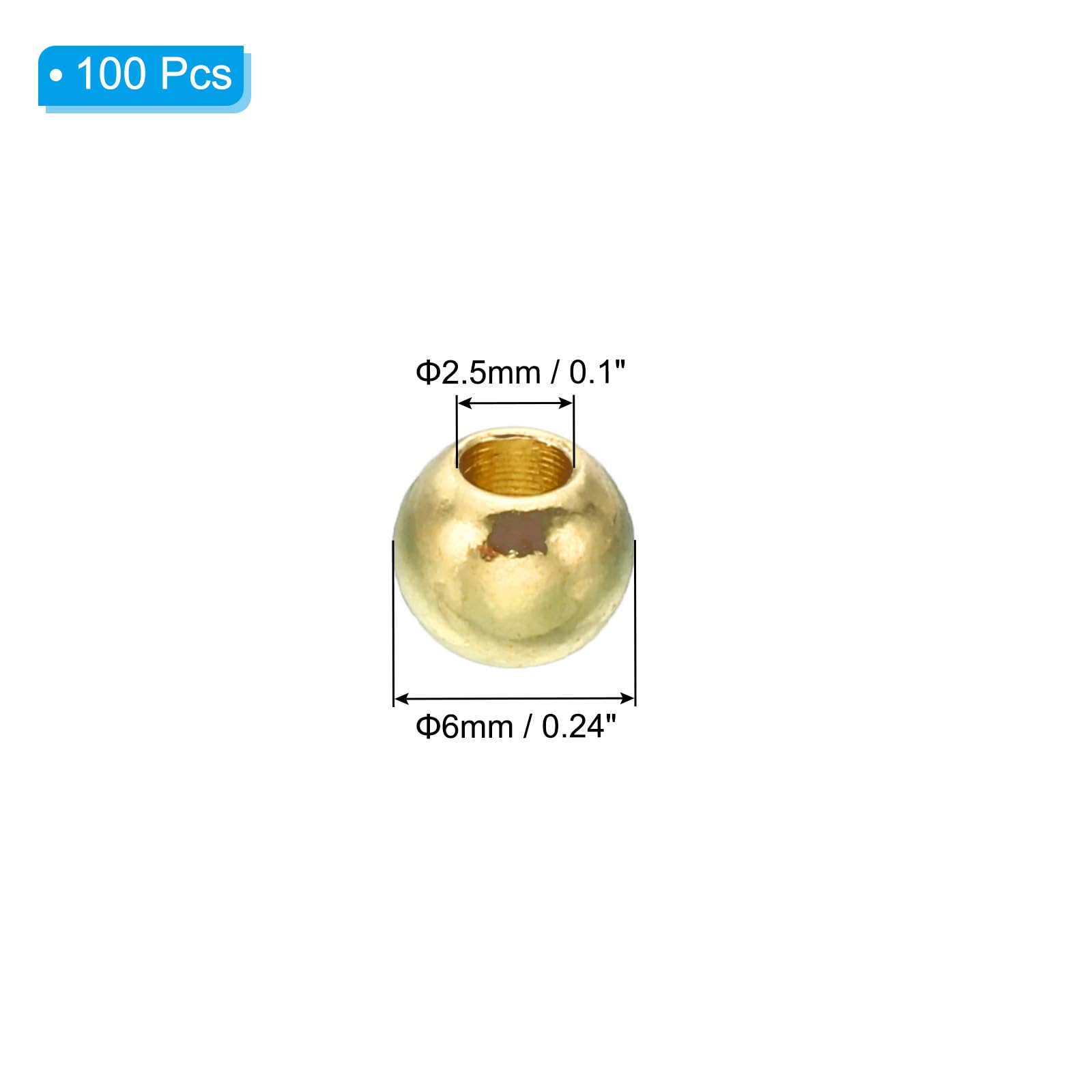 PATIKIL Brass Loose Balls - Image 2