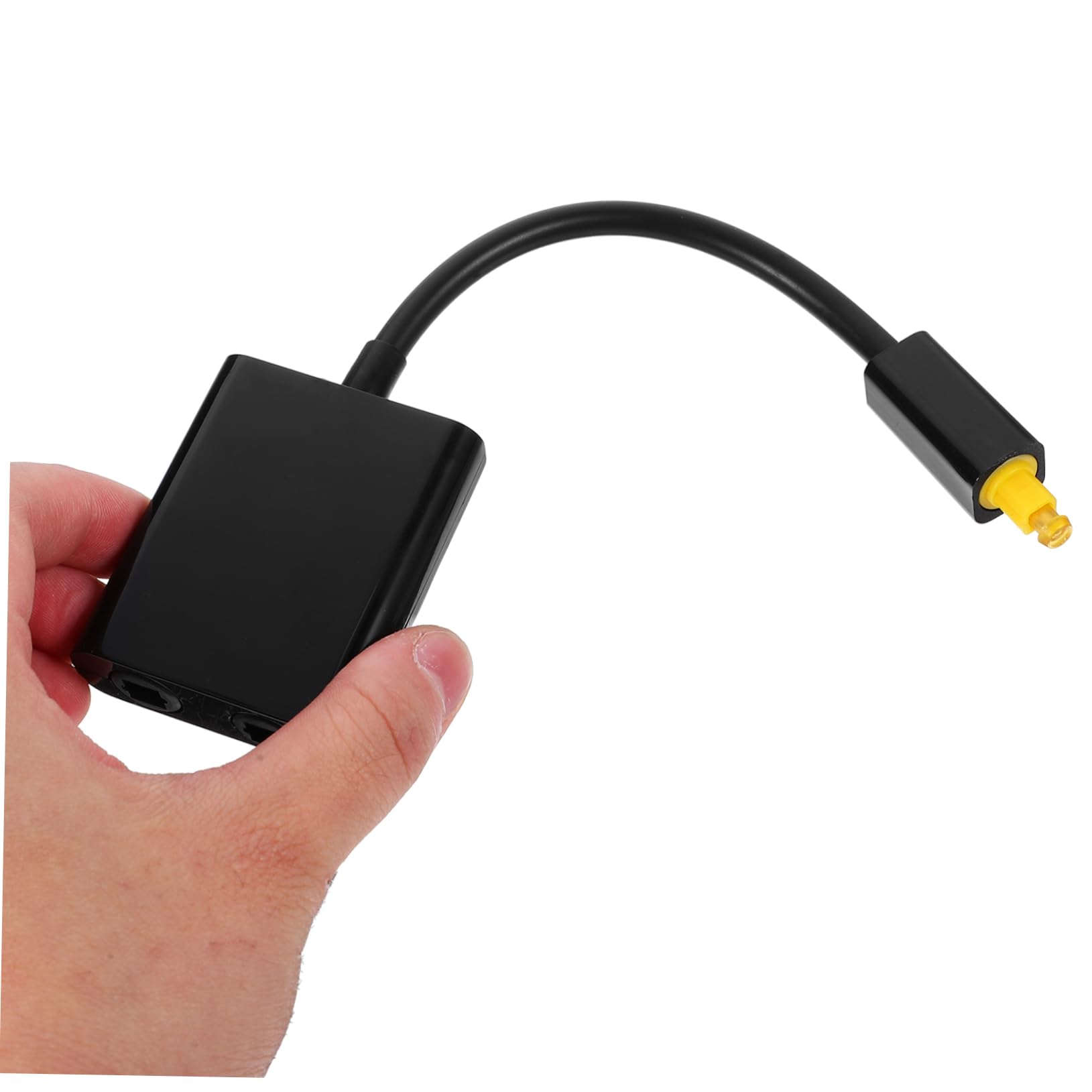 Artibetter 3piezas Divisor Óptico De Audio Digital Adaptador De Audio Conexión Óptica Compatible TV y DVD Color Negro para Distribuir Sonido Dispositivos Simultáneamente