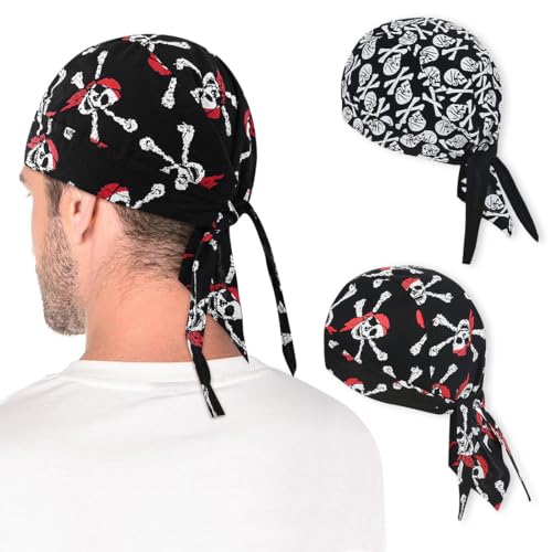 ZOPJUMA 2 Piezas Bandana Ciclismo Hombre Mujer Pañuelo Cabeza Ciclismo para Nadar Correr Senderismo Montañismo y Moto