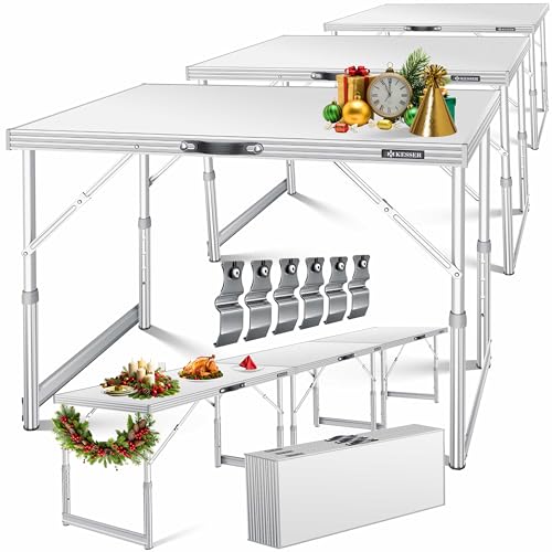 KESSER® Multifunktionstisch Profi 3- teilig, 100 x 60 cm, Tapeziertisch...