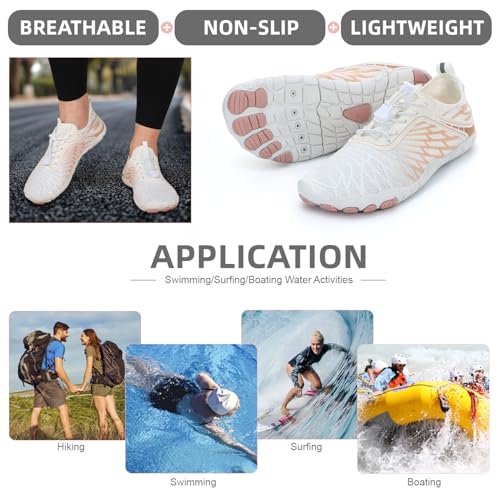 KUANG! Water Shoes for Women Men Beach Barefoot Shoes Summer Swimming Non-Slip Athletic Footwear Aqua Quick Dry Hiking Surf4