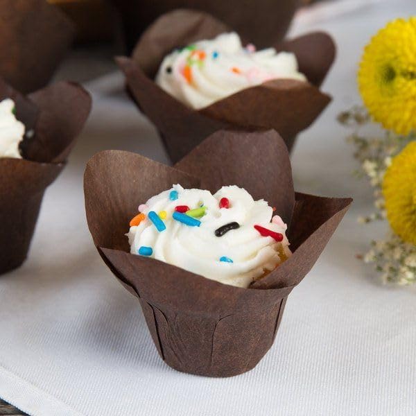 Miniatura 4 de 1 paquete de tazas de hornear Palisades Lotus Forros grandes para magdalenas y muffins, apto para horno y congelador, pelado limpio, Kosher,