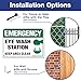 (2 Pack) Emergency Sign, Eye Wash Station Sign, Keep Area Clear Sign, 10 x 7 Inches .40 Rust Free Aluminum, UV Protected, Weather Resistant, Waterproof, Durable Ink，Easy to Mount