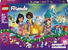 LEGO Friends Le Calendrier de l’Avent 2026-42698 | Jouet pour fille dès 6 ans, 24 surprises dont 3 mini-poupées, 6 figurines animales et accessoires, cadeau de Noël, 211 pièces