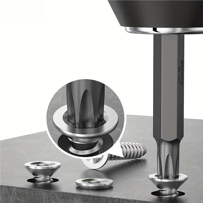 1 Pezzo Set di Chiavi Esagonali a Braccio Extra-Lungo con Estremità a Sfera e Torx - Impugnatura Comfort, Metallo Durevole per Riparazione Biciclette e Progetti Fai-da-Te, Set di Bussole Esagonali - 5
