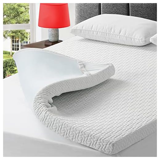 3 Inch Gel Memory Foam Mattress Topper Queen Size , Cooling Mattress Pad Cover for Back Pain, Bed Topper with Removable Bamboo Cover,Soft & Breathable