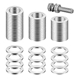 110 Stück Fitschenringe Set,Fitschenringe Zimmertüren,ø 10mm X 16mm Tür Unterlegscheiben,1mm&1.2mm&2mm Edelstahl Flach Sicherungsscheiben,Beilagscheiben Sortiment für Standard Zimmertüren Montageringe