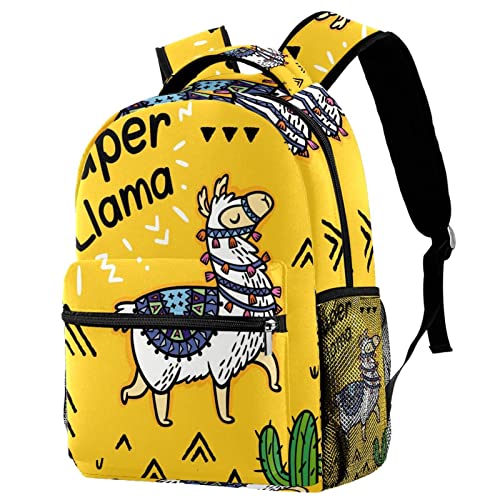 Sac à bandoulière alpagas cactus unisexe pour adolescent et enfant