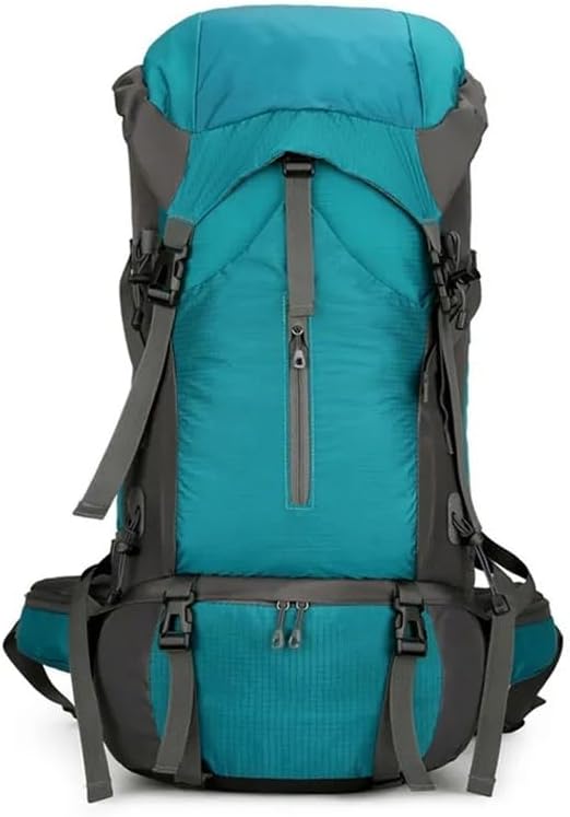 70L Nylon Camping Backpack Travel Bag with Rain Cover Outdoor Hiking Daypack Mountaineering Shoulder Bags