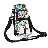 Nuovoware Bolso Térmica de Botella de Agua Portátil de Neopreno, 2 Bolsa con Correa de Hombro a Prueba de Caída, Funda Impermeable Protectora para Viaje, al Aire Libre - Árbol de Suerte