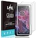 [3 Pack] L K Screen Protector for Motorola Moto X4, [Easy Installation Tray] Tempered-Glass 9H Hardness, Case Friendly