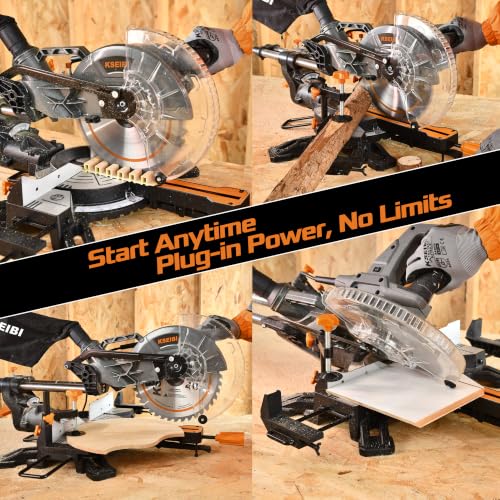 KSEIBI 10-Inch Sliding Compound Miter Saw