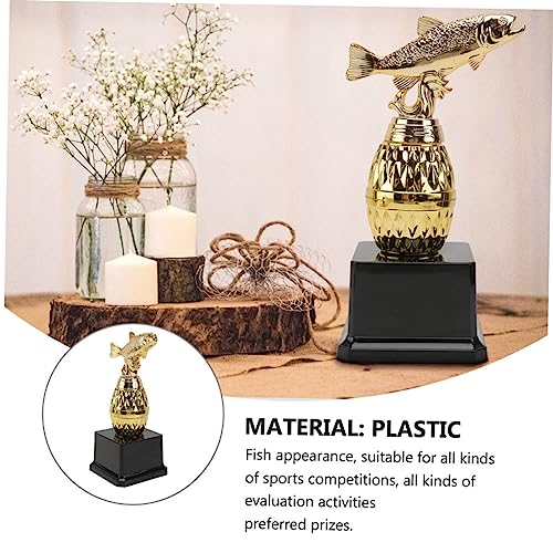 Toddmomy 2 Pçs Troféu Troféu De Pesca Modelo De Metal Suprimentos Para Festa De Natal Troféu De Reco