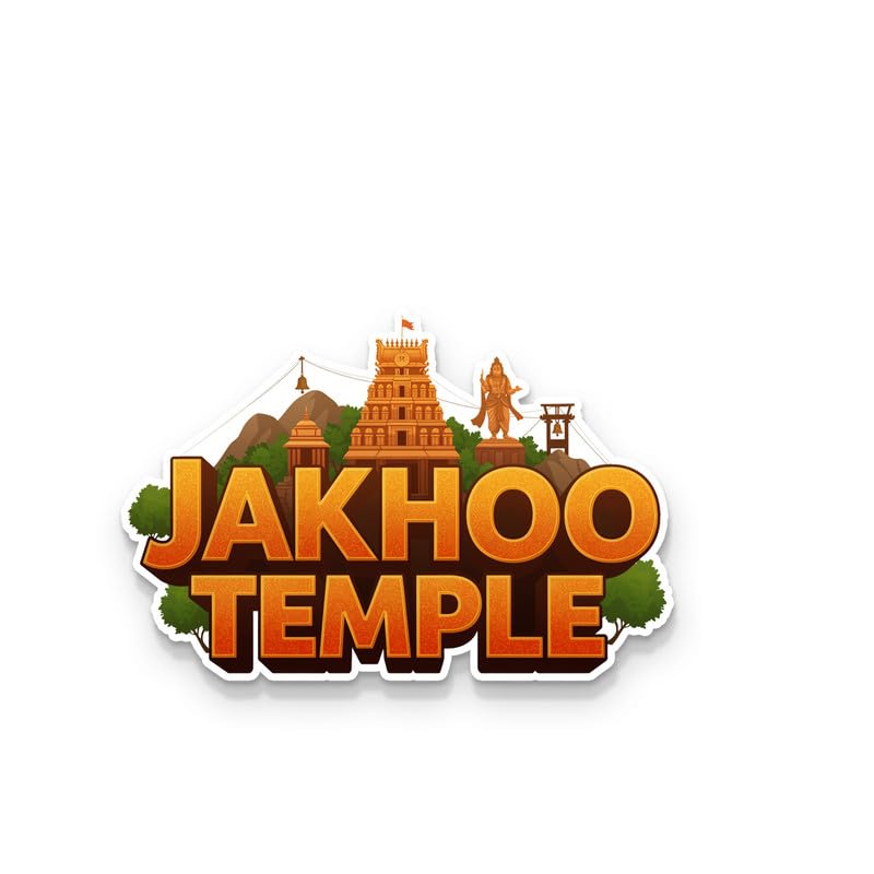 Image of Jakhoo Temple Fridge Magnet, Glossy Finish, Stylish Magnet for Fridge, Wardrobe & Metal Surfaces