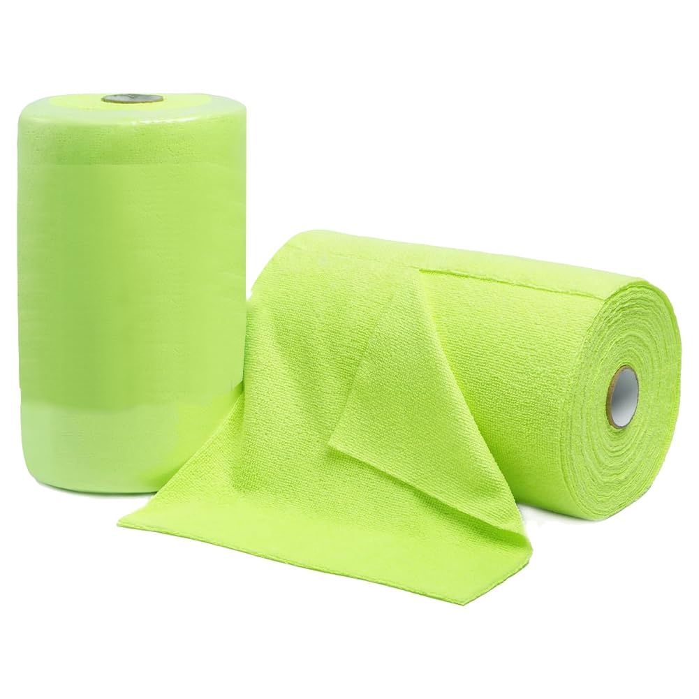 IJSDNVJNDX Microfiber Cleaning Cloth Roll,Reusable Tear Away Microfiber Towels,Washable Ultra Absorbent Rags 2 Roll
