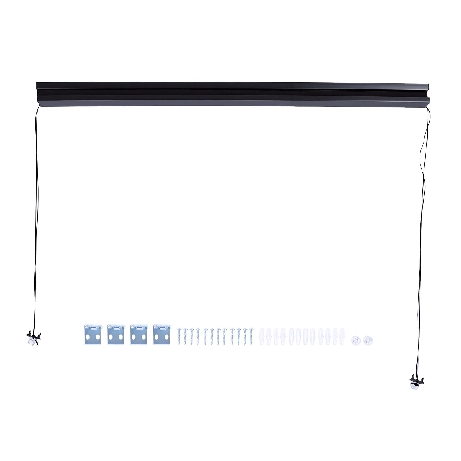 Parasol Arrugado para RV, Protector Solar Negro 38 X 24 Pulgadas, for Autocaravana