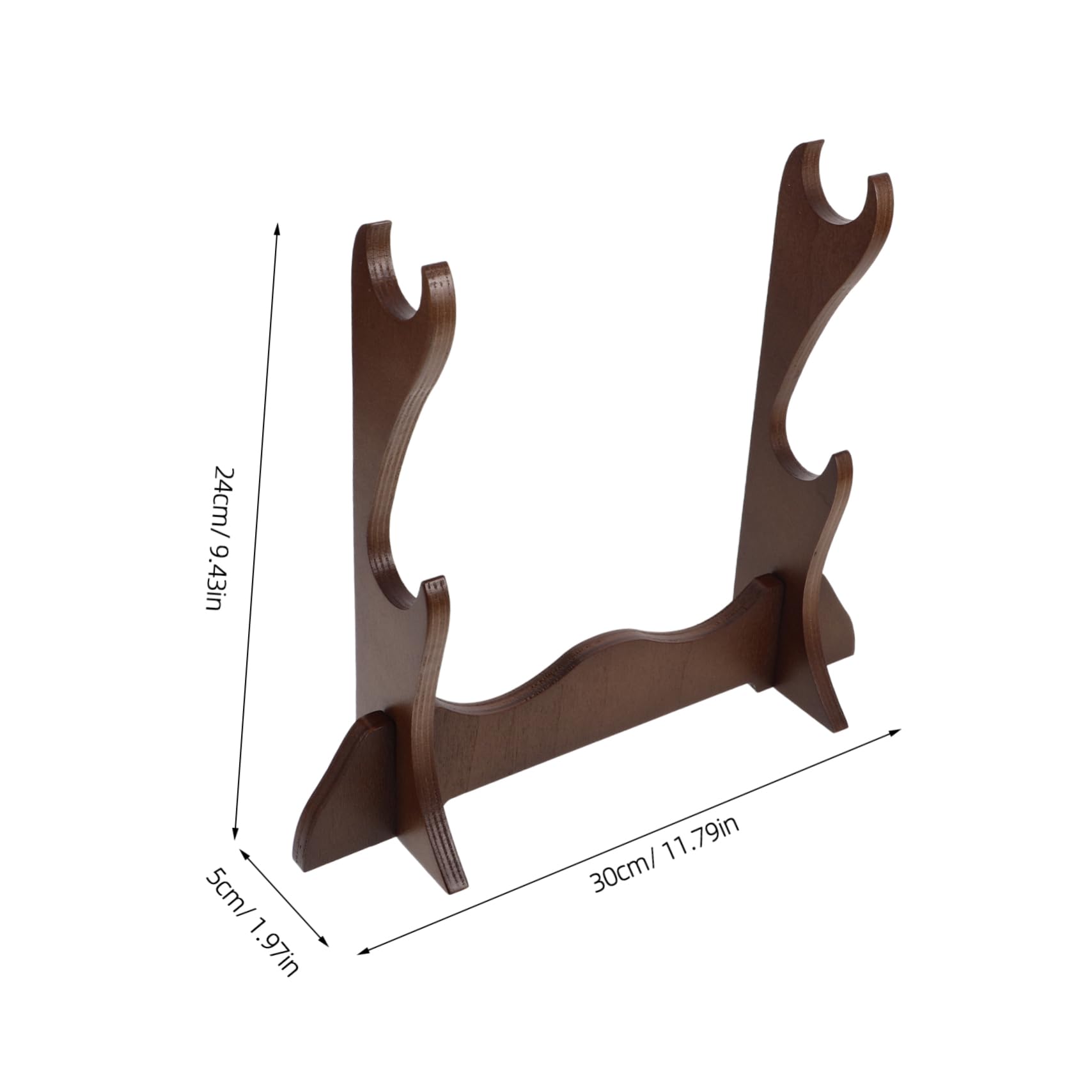 FAVOMOTO Flute Holder Stand Wood Display Stand for and Flutes Musical Instrument Rack Home Decorative