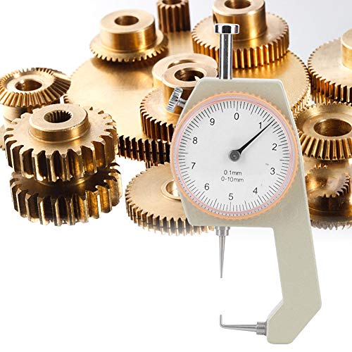 Calibrador de espesores digital, 0-10 mm, carcasa de aleación de aluminio, punta curva, cónica y plana, para paredes, acero, papel, joyería miniatura 3