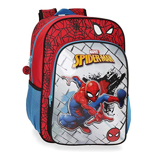 Marvel Spiderman Red Mochila Adaptable  38cm  Rojo