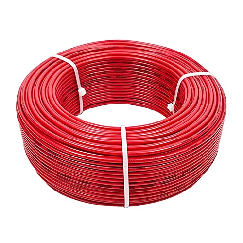 BV Copper Solid Single core el Electrical Wires Electric Guide Wire Power PVC Single core Cable 220V red fil 18 16 12 awg 14awg (Color : Red, Length : 10m)