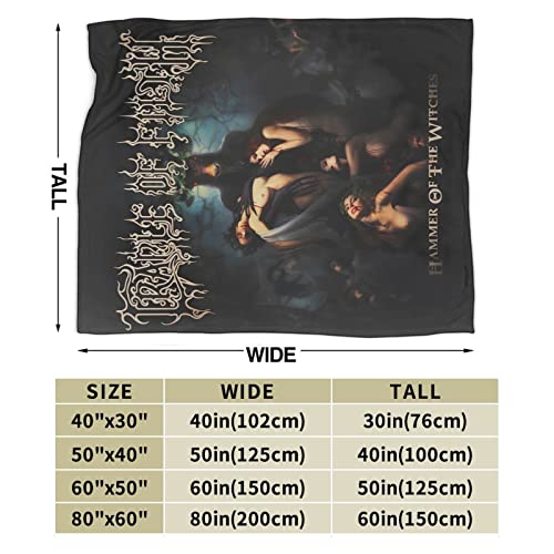 Flokoo Cradle Of Filth Hammer Of The Witches Throw Blanket Warm Bed Blanket For Living Room Sofa Bedroom Decor 80"X60" #TOP2