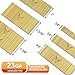 Korantek 23 Gauge Pin Nails, Headless Pinner Nails, 6 Sizes Assorted 3/8 Inch to 1-3/8 Inch for Molding Cabinetry Building,photo frame,handicrafts Assembly (12000 Pack)