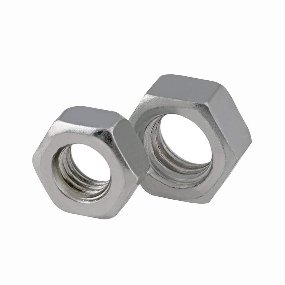 5Pcs-50Pcs Hex Nuts UNC 4# BSW 1/8 1/4 3/16 5/16 5/32 3/8 1/2 Zinc Plated Carbon Steel Hexagon Nut DUO ER (Color : BSW 1/2'' 10pcs)